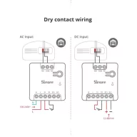   Sonoff MINI-D Dry Switch – relé modul, feszültségmentes kimenettel, Wi-Fi, eWeLink-Remote, Matter (MINI-D)