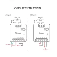   Sonoff MINI-D Dry Switch – relé modul, feszültségmentes kimenettel, Wi-Fi, eWeLink-Remote, Matter (MINI-D)