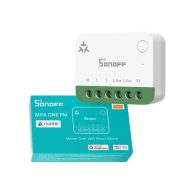   Sonoff MINI ONE PM – relé modul, 1 áramkörös, fogyasztásmérős, Wi-Fi, Matter (MINI-1GSP)