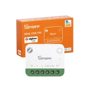   Sonoff MINI ONE PM – relé modul, 1 áramkörös, fogyasztásmérős, Zigbee, Bluetooth (MINI-ZB1GSP)
