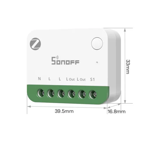 Sonoff MINI ONE PM – relé modul, 1 áramkörös, fogyasztásmérős, Zigbee, Bluetooth (MINI-ZB1GSP)
