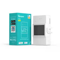   Sonoff POW Elite 20D – relé modul, kijelzővel, fogyasztásmérős, DIN-sines, 20A, Wi-Fi (POWR320D)