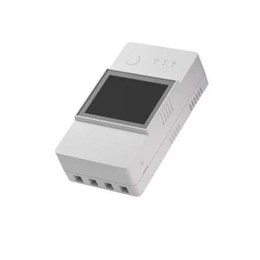 Sonoff TH16 Elite R3 – relé modul, kijelzővel, hőmérő bemenettel, DIN-sines, 16A, Wi-Fi (THR316D)