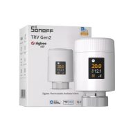   Sonoff TRV Gen2 – termosztatikus radiátorszelep, IPS kijelzővel, Zigbee, Bluetooth, fehér (TRV-ZBT)