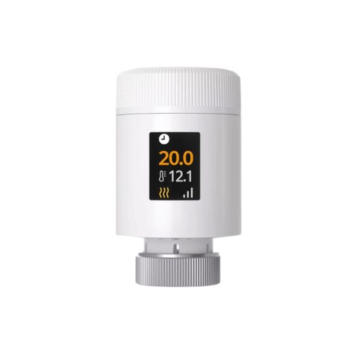 Sonoff TRV Gen2 – termosztatikus radiátorszelep, IPS kijelzővel, Zigbee, Bluetooth, fehér (TRV-ZBT)