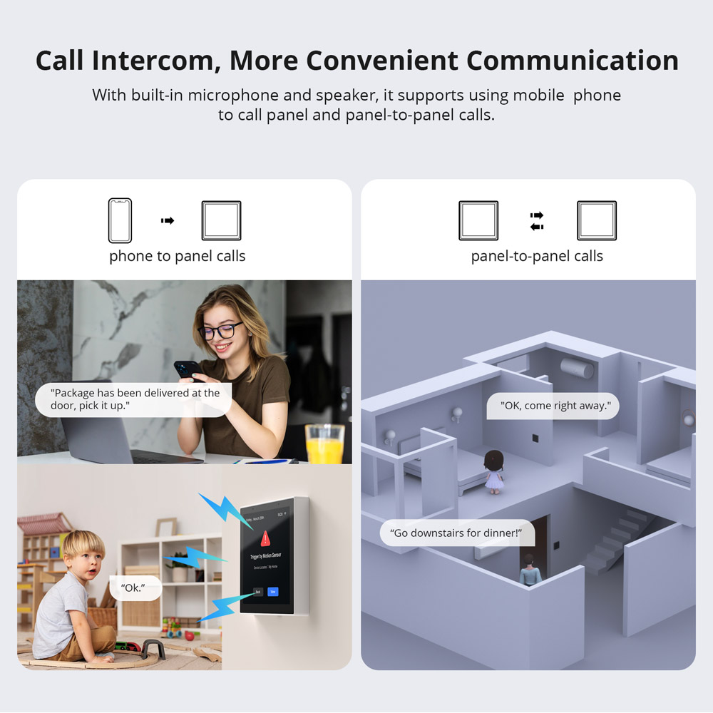 Sonoff NSPanel Pro intercom hívás